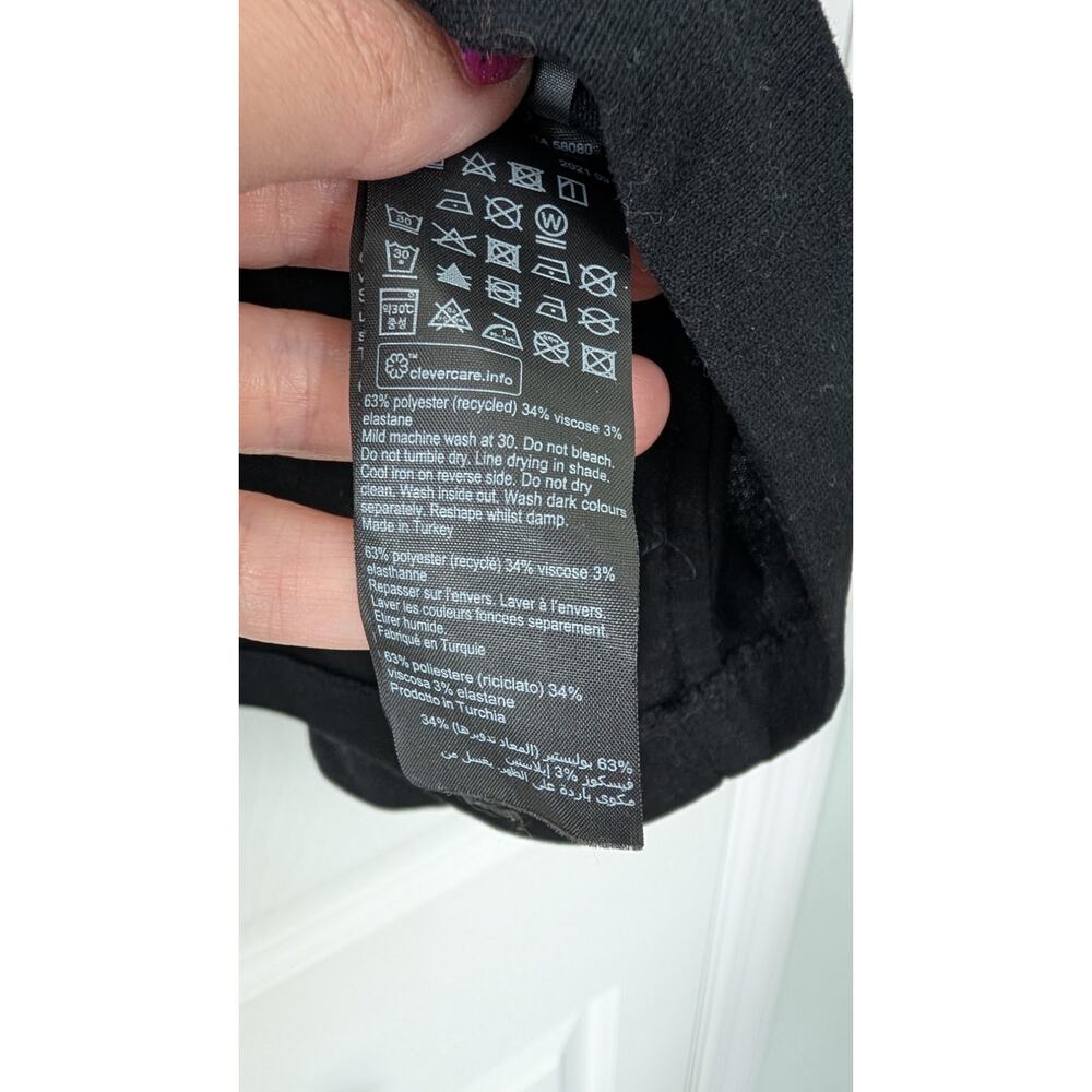 ALLSAINTS Rita Oversized Top Black - Picture 4 of 8